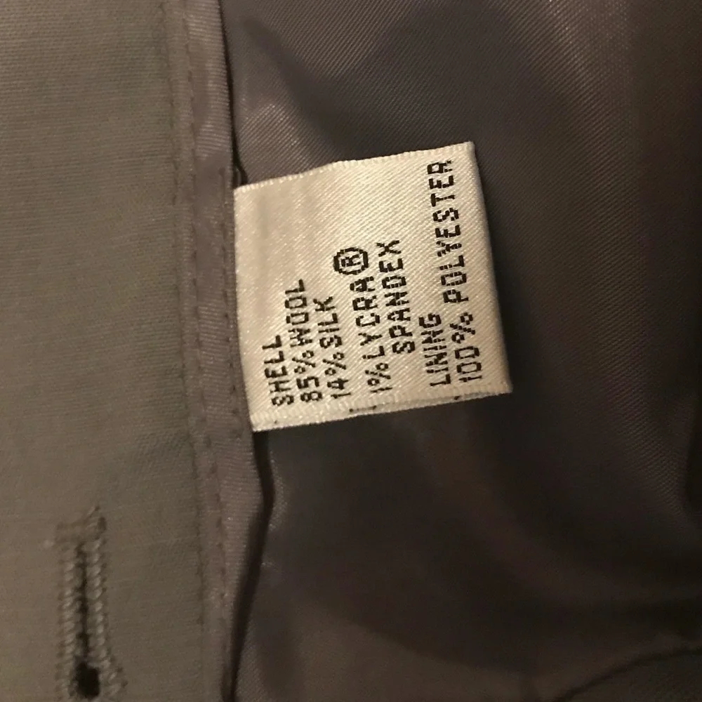 Talbots Gray Stretch Pencil Skirt Size 6 - Picture 7 of 7